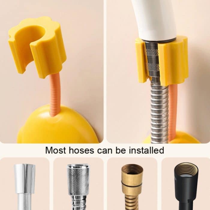 3 Stück JM049 Cartoon-Duschregal, universell verstellbare Duschbasis, festes Gerät, 3 PCS Yellow, 3 PCS Green, 3 PCS White – Bild 5