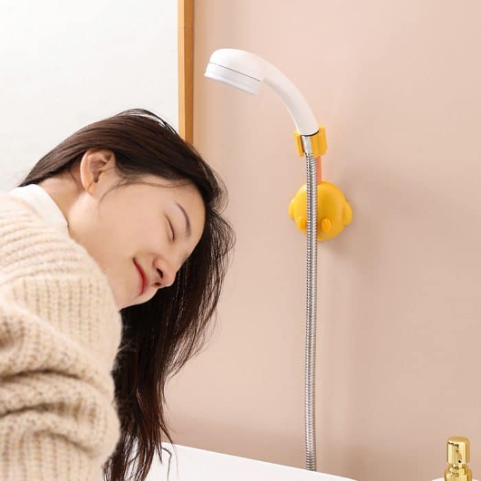 3 Stück JM049 Cartoon-Duschregal, universell verstellbare Duschbasis, festes Gerät, 3 PCS Yellow, 3 PCS Green, 3 PCS White – Bild 6