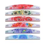 GJ0507 6-in-1-Nagelkunstwerkzeuge Nagellack-Nagelpeelingstreifen, Flower, Fingertip, Christmas, Flame Bird, Watercolor