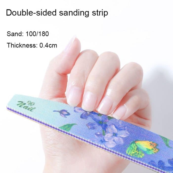 GJ0507 6-in-1-Nagelkunstwerkzeuge Nagellack-Nagelpeelingstreifen, Flower, Fingertip, Christmas, Flame Bird, Watercolor – Bild 4