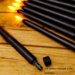 4 Stück B002 Elektronisches Simulations-Kerzenlicht mit langer Stange und Fernbedienung, B002 Yellow, B002 White – Bild 4