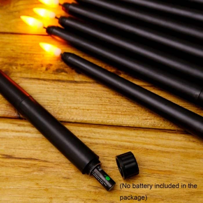 4 Stück B002 Elektronisches Simulations-Kerzenlicht mit langer Stange und Fernbedienung, B002 Yellow, B002 White – Bild 4