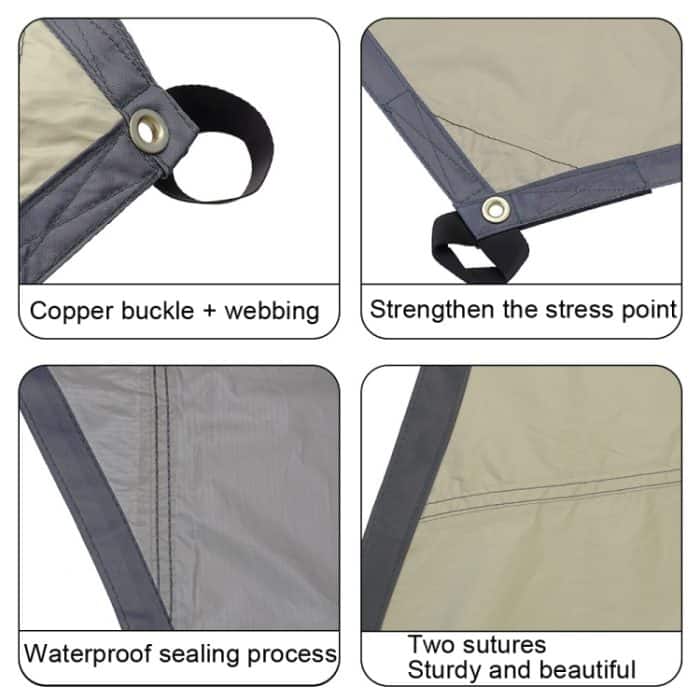 Achteckiger Vorhang für den Außenbereich, Regen- und Sonnenschutz, Camping-Sonnenschutz, Pergola, White, Green, Khaki, Black, Blue – Bild 4