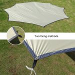 Achteckiger Vorhang für den Außenbereich, Regen- und Sonnenschutz, Camping-Sonnenschutz, Pergola, White, Green, Khaki, Black, Blue – Bild 5