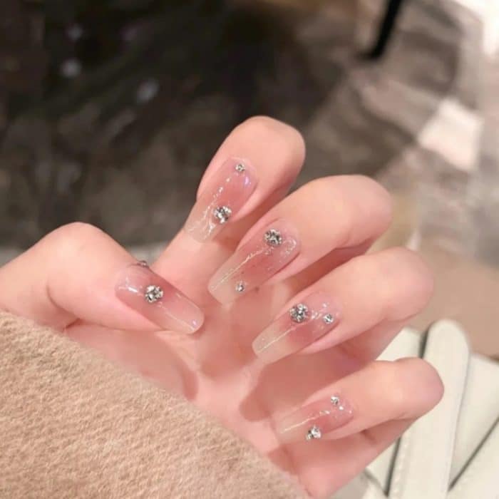 2 Sets Nail Art 6-Gitter-Diamant-Nagelschmuck mit spitzer Unterseite, 01 White Diamond, 02 AB, 03 Champagne, 04 Light Blue, 05 Purple Red, 06 Light Pink, 07 Light Green, 08 Lake Blue, 09 Red, 10 Colorful – Bild 5