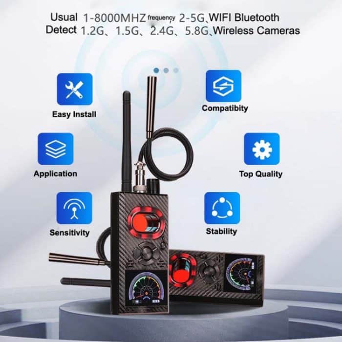 K99 Anti-Lauschangriff Anti-aufrichtiger Kamera-Detektor Signalkamera-Auto-Scanning-Detektor – Bild 4