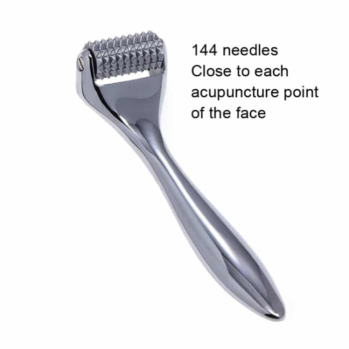 Gesichts-Schlankheitsinstrument, Roller, Metall-Gesichtsmassagegerät mit Widerhaken, Metal Roller – Bild 5