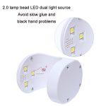 USB-Mini-Nagel-Phototherapie-Lampe, Nagellack-Backlampe, Farbe:, White, Pink, Black, Blue, Green, Purple – Bild 4