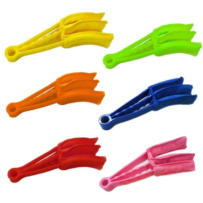 5 Stück AQ-CS01 Multifunktionale Auto-Schönheits-Werkzeugbürste, Luftauslass-Reinigungsbürste, Orange, Red, Yellow, Blue, Green, Pink – Bild 2