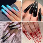 240 Stück/Box dünne, weiche, transparente Nagelstücke, Super Long Denim Nails, Extra Long Hose Nails, Super Long Full Stick Nails, Super Long Pointed Nails, Extra Long Ballet Nails – Bild 4