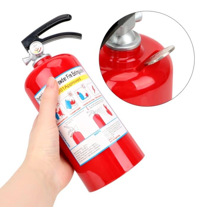 2 Stück Kinder Geschenk Simulation Feuerlöscher Sparschwein, Simulation Fire Extinguisher – Bild 5