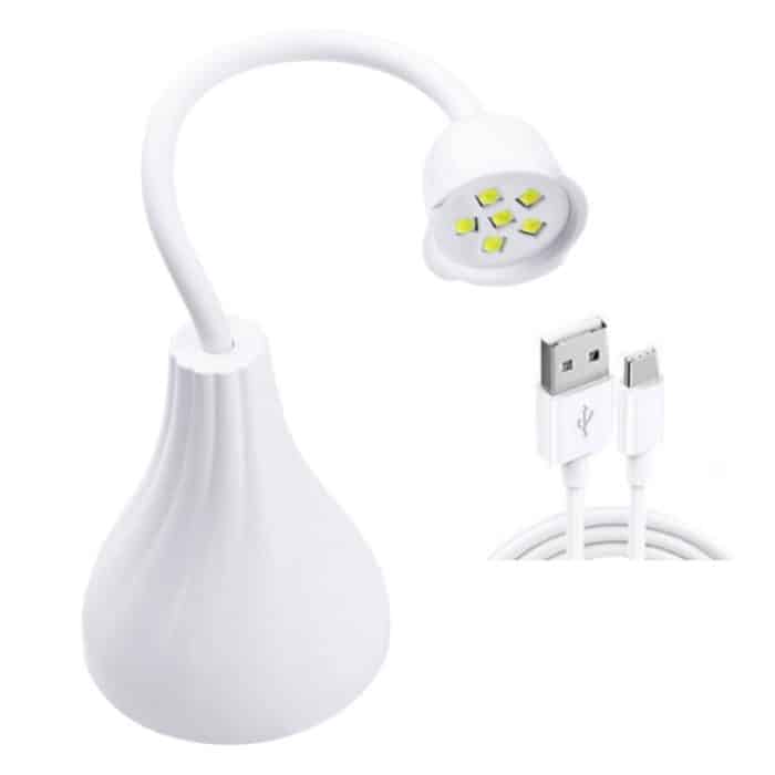Tragbare USB-Nagelkunst-Rosen-Nagellack-Kleber-Phototherapie-Lampe – Bild 2