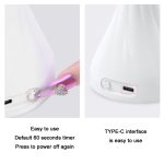 Tragbare USB-Nagelkunst-Rosen-Nagellack-Kleber-Phototherapie-Lampe – Bild 4