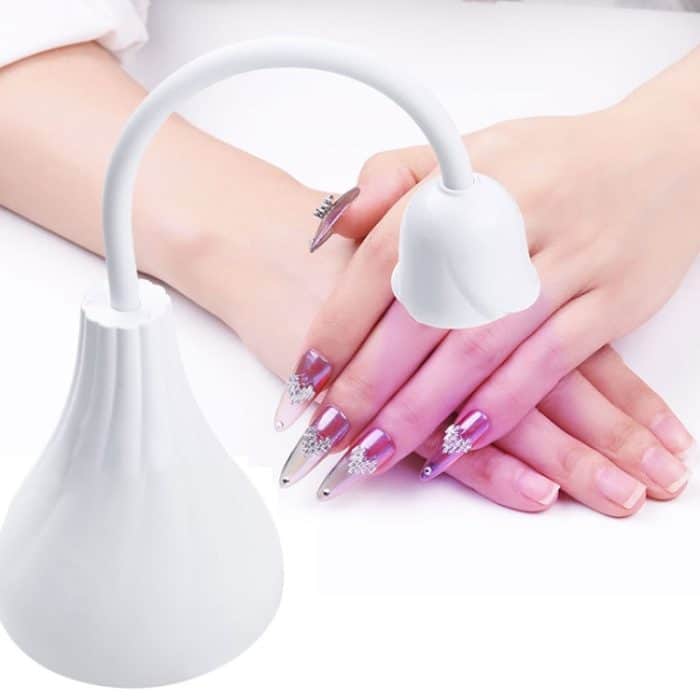 Tragbare USB-Nagelkunst-Rosen-Nagellack-Kleber-Phototherapie-Lampe – Bild 6