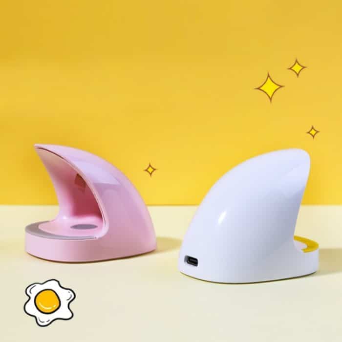 Mini Shark Phototherapie-Lampe, tragbar, schnell trocknend, Nagellampe, Farbe:, White, White With USB Cable, Pink, Pink With USB Cable – Bild 2