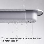 2-teilige Demontage mit Handtuchstangen-Teleskop-Spülbeckenständer, White, Grey – Bild 3