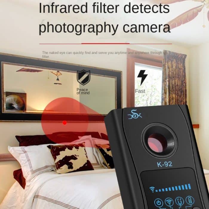 K92 Hotel Infrarot-Scanning-Kamera GPS-Anti-Location-Detektor – Bild 5