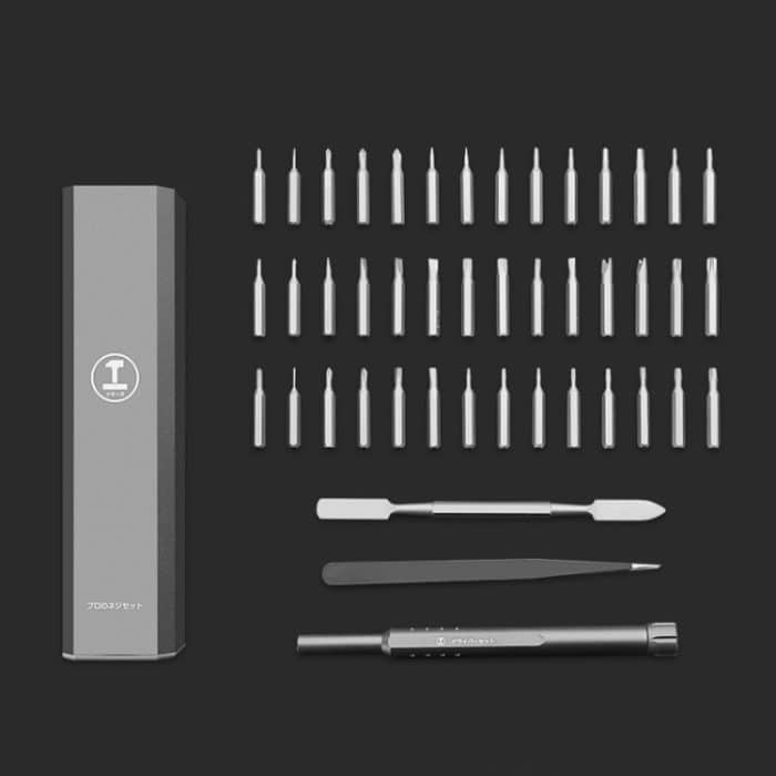 TBD0602752301.jpg GREENER Schraubenmesser-Set, Wartungswerkzeug zum Zerlegen mobiler Notebooks, 44 In 1 Aluminum Barrel, 30 In 1 Aluminum Barrel, 40 In 1 Double Aluminum Barrel – Bild 1