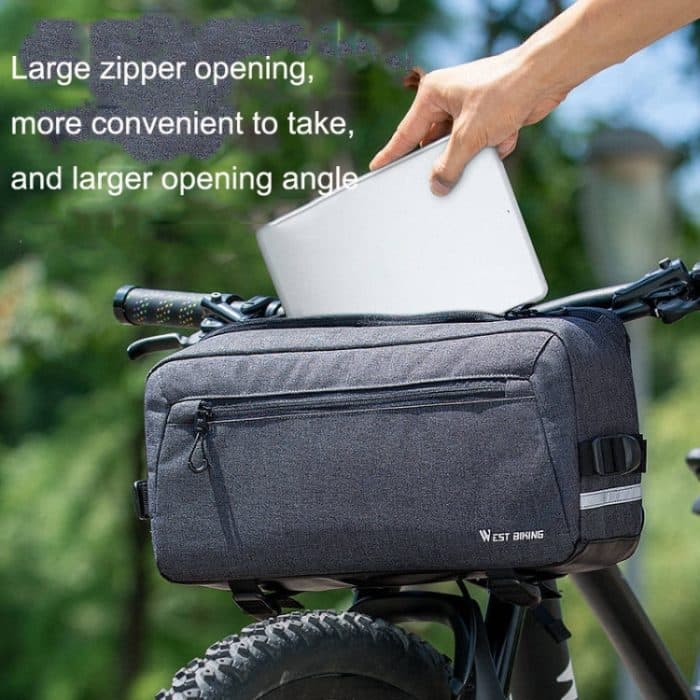 WEST BIKING YP0707301 Mountainbike-Lenkertasche, multifunktionale Kopftasche mit großem Fassungsvermögen, WEST BIKING YP0707301 – Bild 5