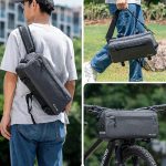 WEST BIKING YP0707301 Mountainbike-Lenkertasche, multifunktionale Kopftasche mit großem Fassungsvermögen, WEST BIKING YP0707301 – Bild 6