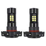 1pair Automotive High-power LED White Light Fog Lamp, H16