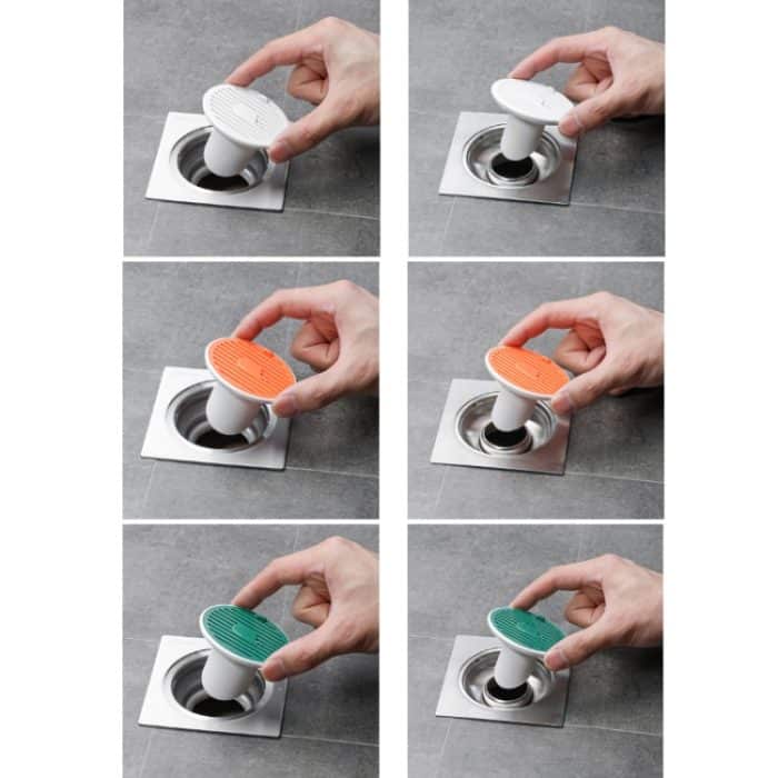 Magnetische Saug-Bodenablaufabdeckung für Kanal-Deodorant, Größe:, 3.65cm (White), 3cm (White), 3.65cm (Orange), 3cm (Orange), 3.65cm (Green), 3cm (Green) – Bild 2