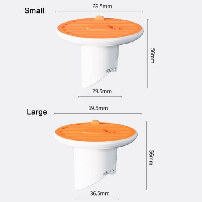 Magnetische Saug-Bodenablaufabdeckung für Kanal-Deodorant, Größe:, 3.65cm (White), 3cm (White), 3.65cm (Orange), 3cm (Orange), 3.65cm (Green), 3cm (Green) – Bild 3