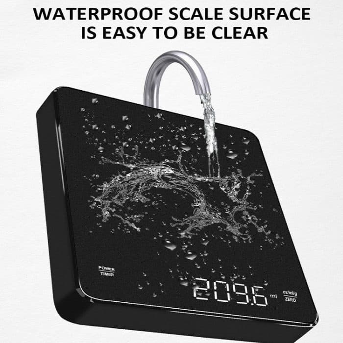 Elektronische LED-Kaffeewaage für den Haushalt, Black, Blue – Bild 5