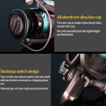 Metallspinnrad CNC Rocker Wurfstange Fischrad, Stil:, DK6000 (EVA Grip), DK7000 (EVA Grip), DK II1000 (Metal Ball Grip), DK II 2000 (Metal Ball Grip), DK II 3000 (Metal Ball Grip) – Bild 3