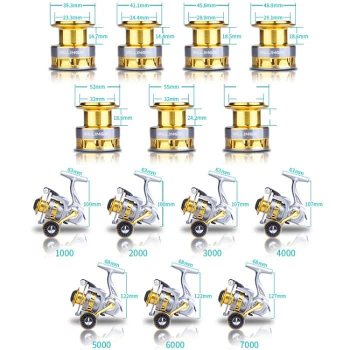 Metallspinnrad Angelrolle Casting Sea Rod Wheel, Stil:, YK SE1000 (Half Metal Ball Grip), YK SE2000 (Half Metal Ball Grip), YK SE3000 (Half Metal Ball Grip), YK SE4000 (Half Metal Ball Grip), YK SE5000 (Half Metal Ball Grip) – Bild 2