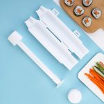 3 Stück Home Circular Barrel Sushi Modell DIY Sushi Werkzeug, Sushi Model White, Sushi Model Wheat Pink, Sushi Model Wheat Blue, Sushi Model Wheat Green, Sushi Model Wheat Apricot, Sushi Model Black – Bild 5