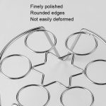 2 Stück Küchen-Edelstahl-Eierregal für gedämpfte Eier, Stil:, 4.0 Line High Feet, 4.0 Line Short Feet, 4.0 Line 6-pointed Star High Feet, 4.0 Line 6-pointed Star Short Feet, 4.0 Line 13 Holes – Bild 3