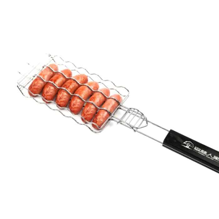 TBD06027802.jpg FOREST MASTER KW3008 Grillwurst Edelstahl Grillgeflecht Outdoor Grill Grillklammer – Bild 1