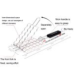 FOREST MASTER KW3008 Grillwurst Edelstahl Grillgeflecht Outdoor Grill Grillklammer – Bild 3
