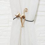 Langbeinige Katze-Vorhang-Schnalle, freier Stanz-Vorhang, magnetischer Schnallenriemen