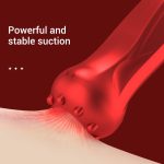 Elektrisches Schröpfgerät, Vakuum-Schabe-Instrument, Lade-Meridian-Massagegerät, Red, Green – Bild 3