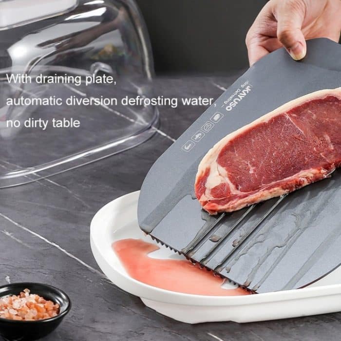 Schnellauftauplatte für Tiefkühlkost, Quick Thaw Tray(Gray), Quick Thaw Tray(Golden) – Bild 4