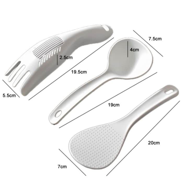 Haushalts-Reiskocher mit antihaftbeschichtetem Löffel, Rice Spoon, Soup Spoon, Rice Shovel – Bild 2