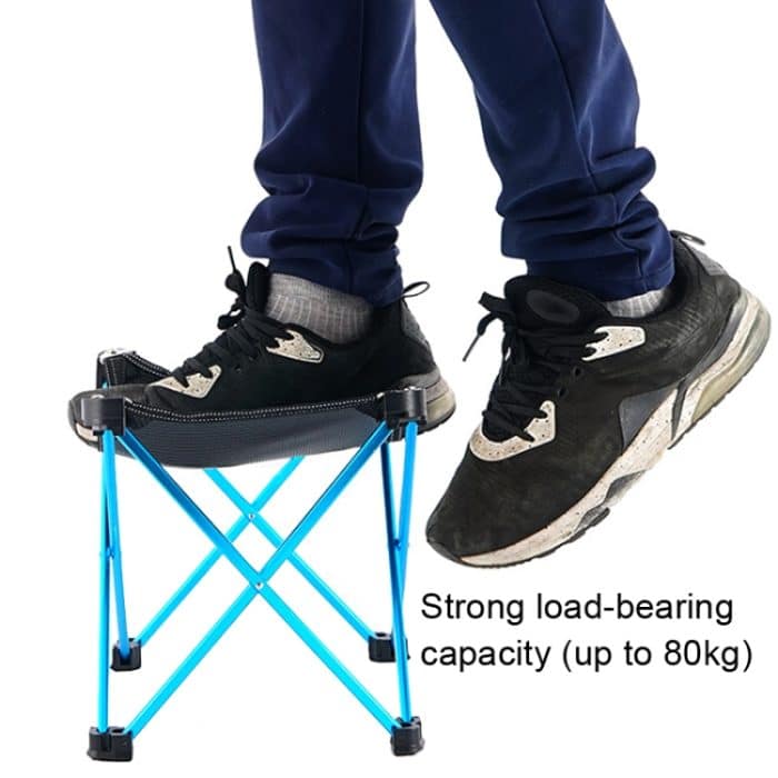 CLS C3 Outdoor Klapphocker Klettern Camping Tragbare kleine Bank, 24.5 x 25cm Red, 24.5 x 25cm Blue – Bild 5