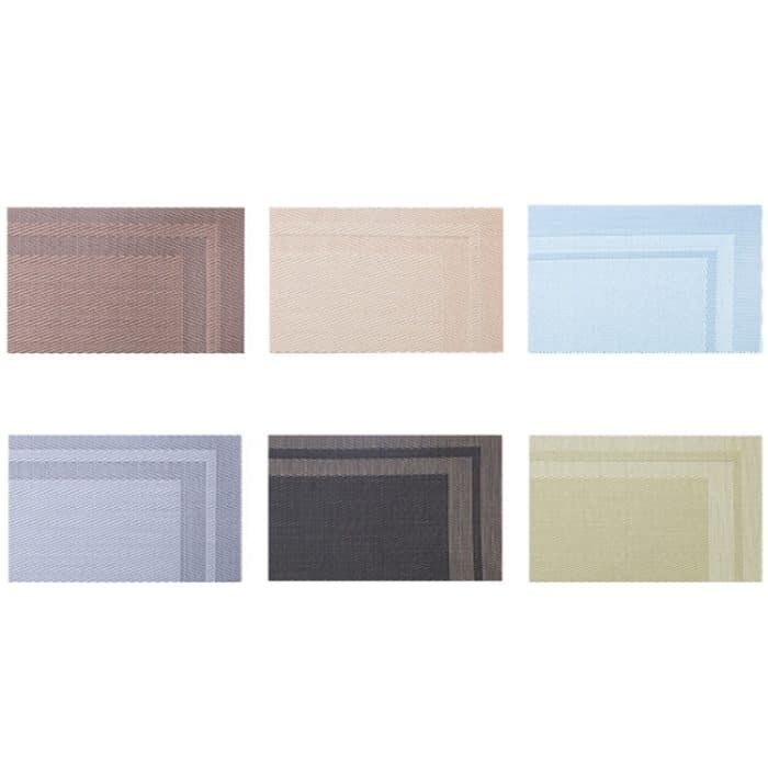 Haushalts-PVC-gewebte Western-Esstisch-Isoliermatte, Coffee, Smoke Gray, Sea Green, Light Blue, Black Gold, Beige – Bild 2