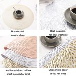 6 Stück hohle, langlebige, isolierte Tischsets aus PVC mit Tischplatte, Gold, Silver, Copper – Bild 4