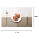 5 Stück PVC wasserdichte, ölbeständige Esstisch-Isoliermatte, Black White, Dark Coffee, Coffee, Light Gray, Red, Dark Red, Orange Red, Green, Sapphire, Beige, Purple – Bild 3