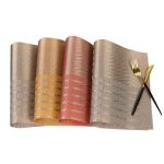 2 Stück PVC-Tischset mit Wärmedämmung, Red, Coffee, Blue, Grey – Bild 3