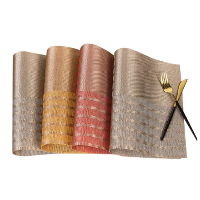 2 Stück PVC-Tischset mit Wärmedämmung, Red, Coffee, Blue, Grey – Bild 3