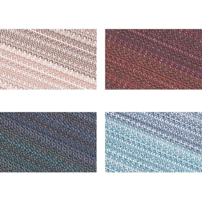 5 Stück gewebte PVC-Wärmeisolationspads mit Weihnachtsverlauf und Verdickung, Coffee, Red, Dark Blue, Light Blue – Bild 2