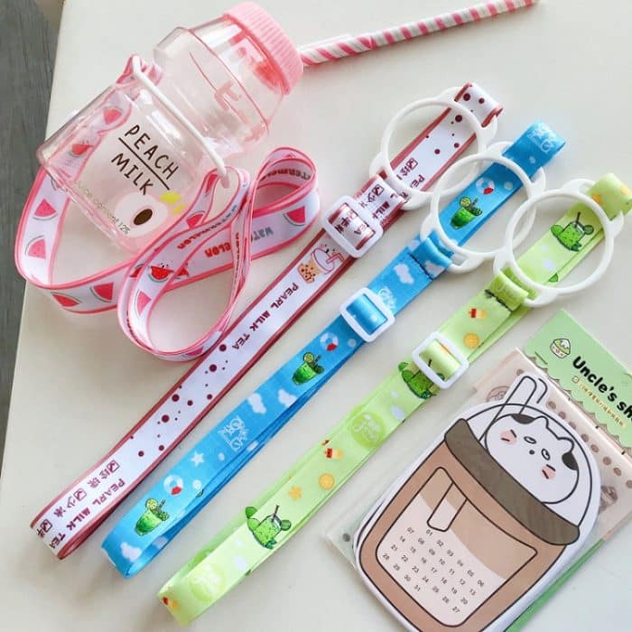 5 Stück Isolierbecherband, Getränkeflaschen-Lanyard, Babyflasche, verstellbares Wasserbecher-Lanyard, HC3307, HC3311, HC3312, HC3314, HC3315 – Bild 2
