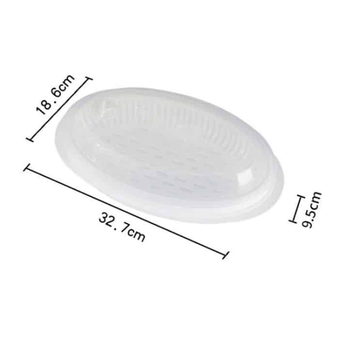 Mikrowellen-Fischdampfer mit Deckel Konservierte gedämpfte Fischplatte – Bild 2