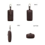 QY-9029 Auto Universal Retro Crazy Horse Leder Schlüsseletui, Crazy Horse Leather Dark Coffee – Bild 3