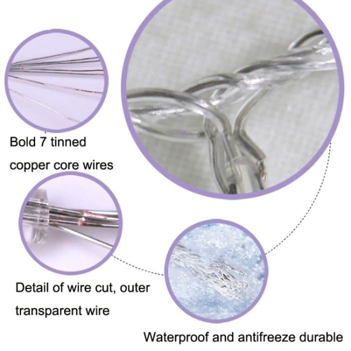 LED-Halloween-Dekoration, leuchtendes Tuch, Geisterornament, Lichterkette, 1.5m 10 Lights, 3m 20 Lights, 6m 40 Lights – Bild 3