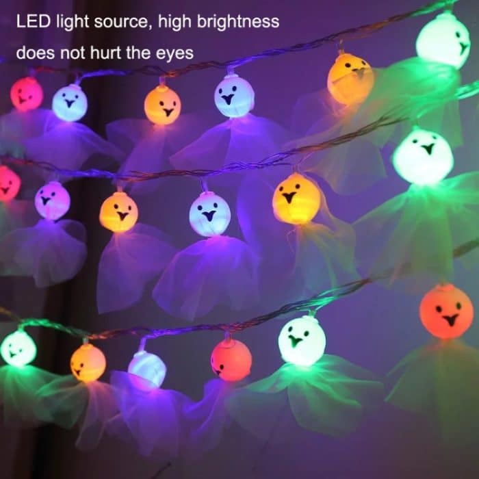 LED-Halloween-Dekoration, leuchtendes Tuch, Geisterornament, Lichterkette, 1.5m 10 Lights, 3m 20 Lights, 6m 40 Lights – Bild 6